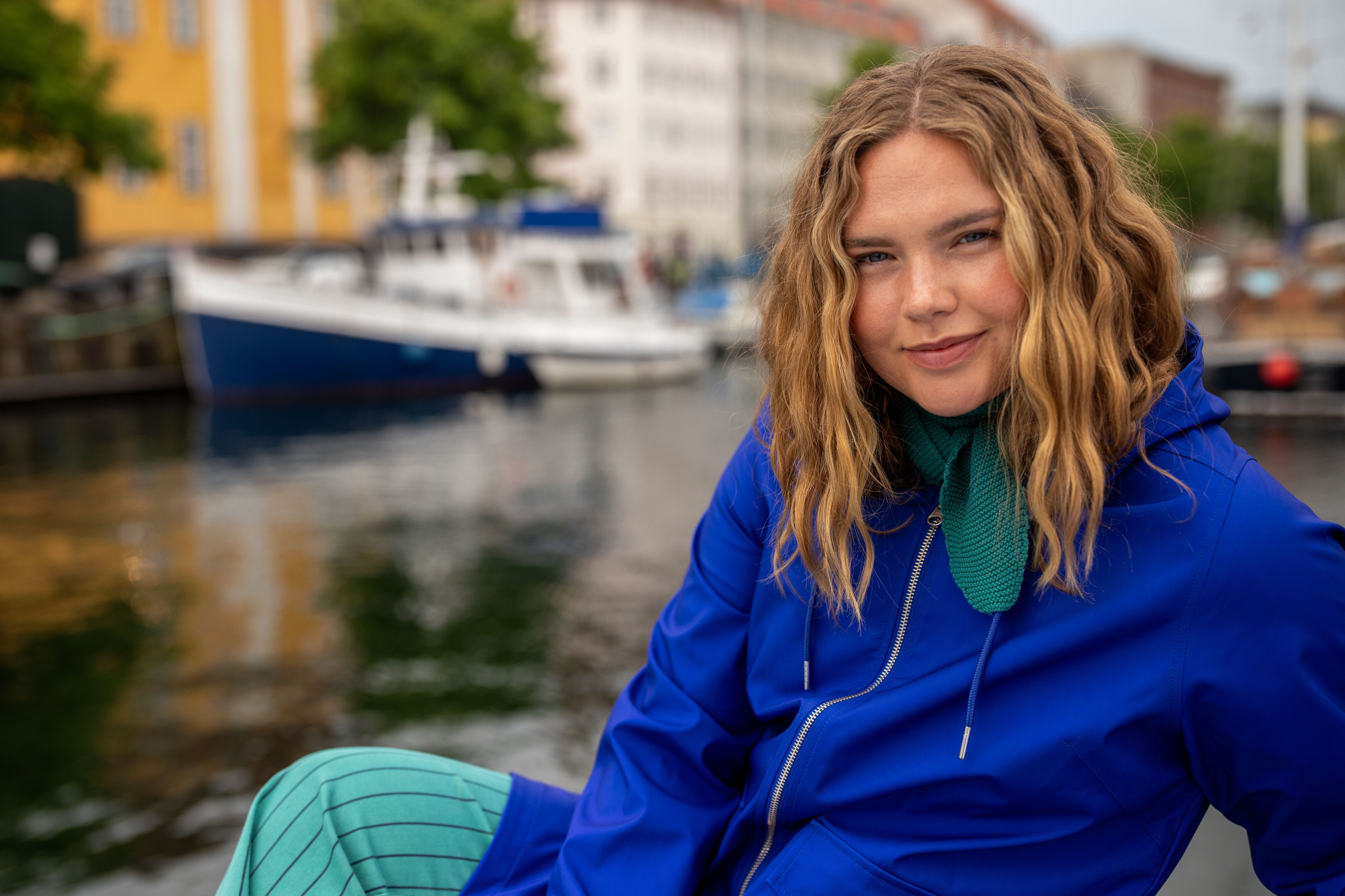 Danemarselisborg Brushed Shell Parka Deep Blue