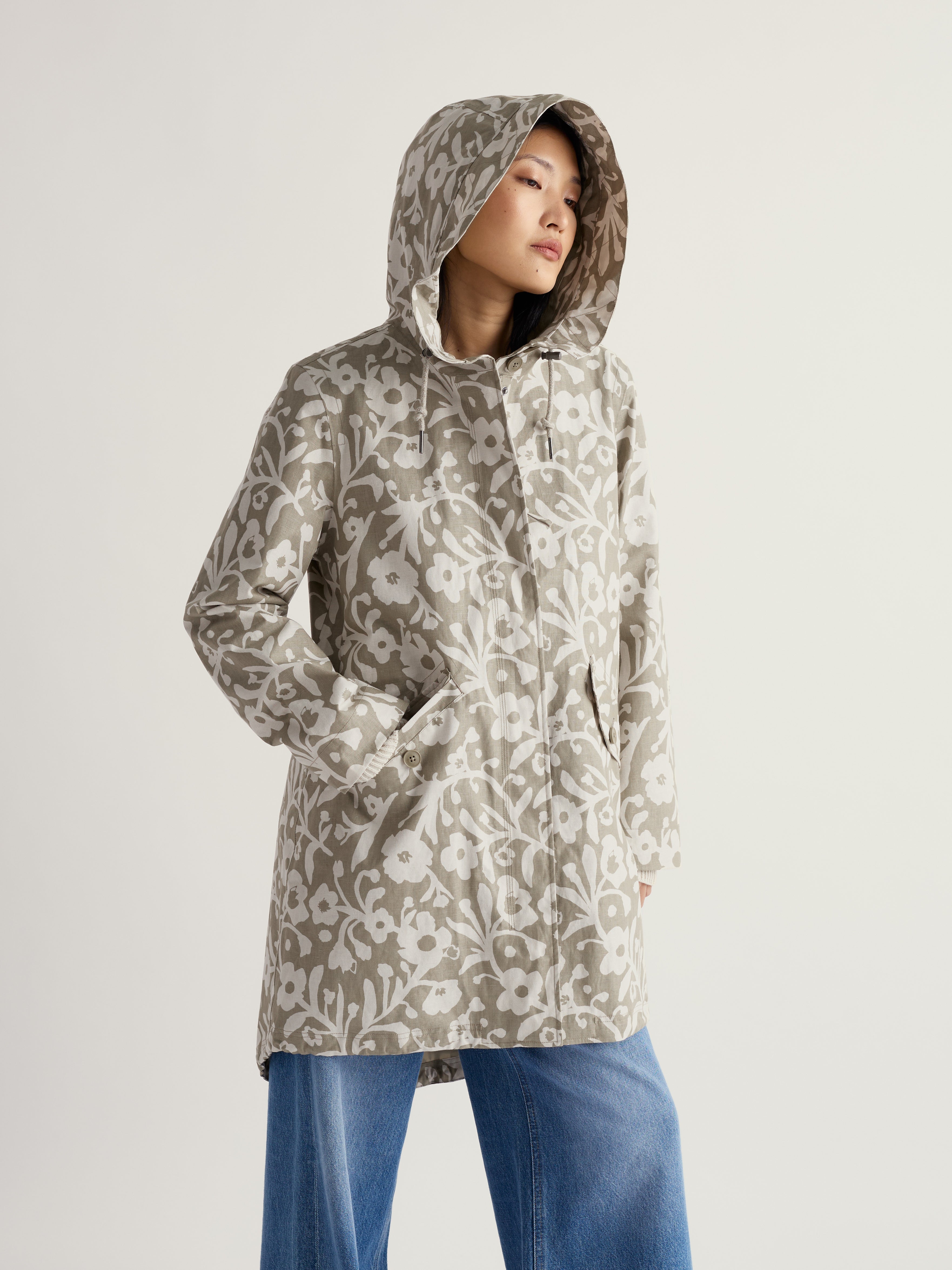 Seasalt Regenjas Dames Seafaring Blotted Anemone Seed