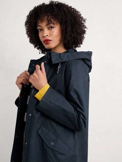 Seasalt Regenjas Dames Seafaring Coat Inkwell