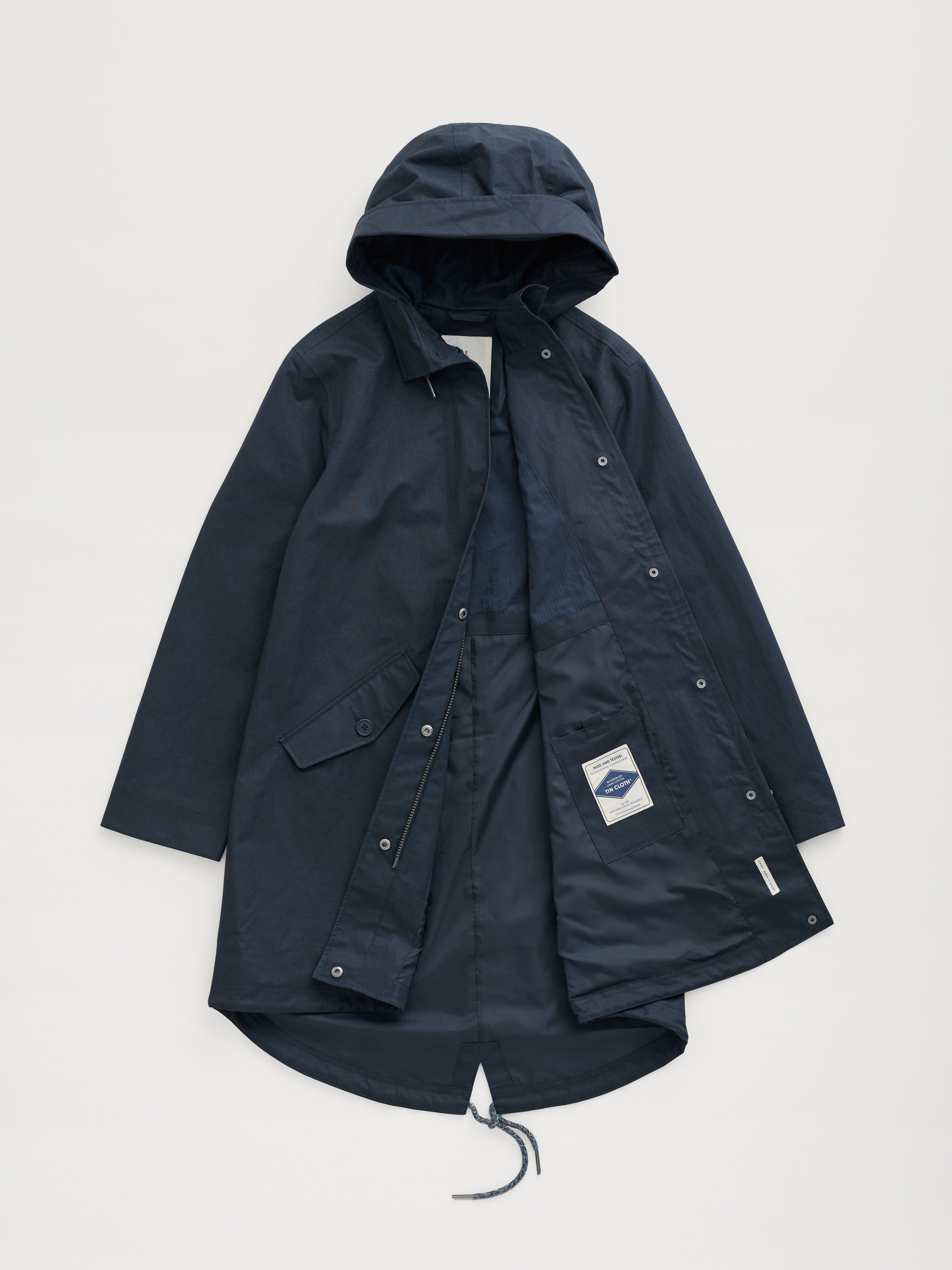 Seasalt Regenjas Dames Seafaring Coat Inkwell front