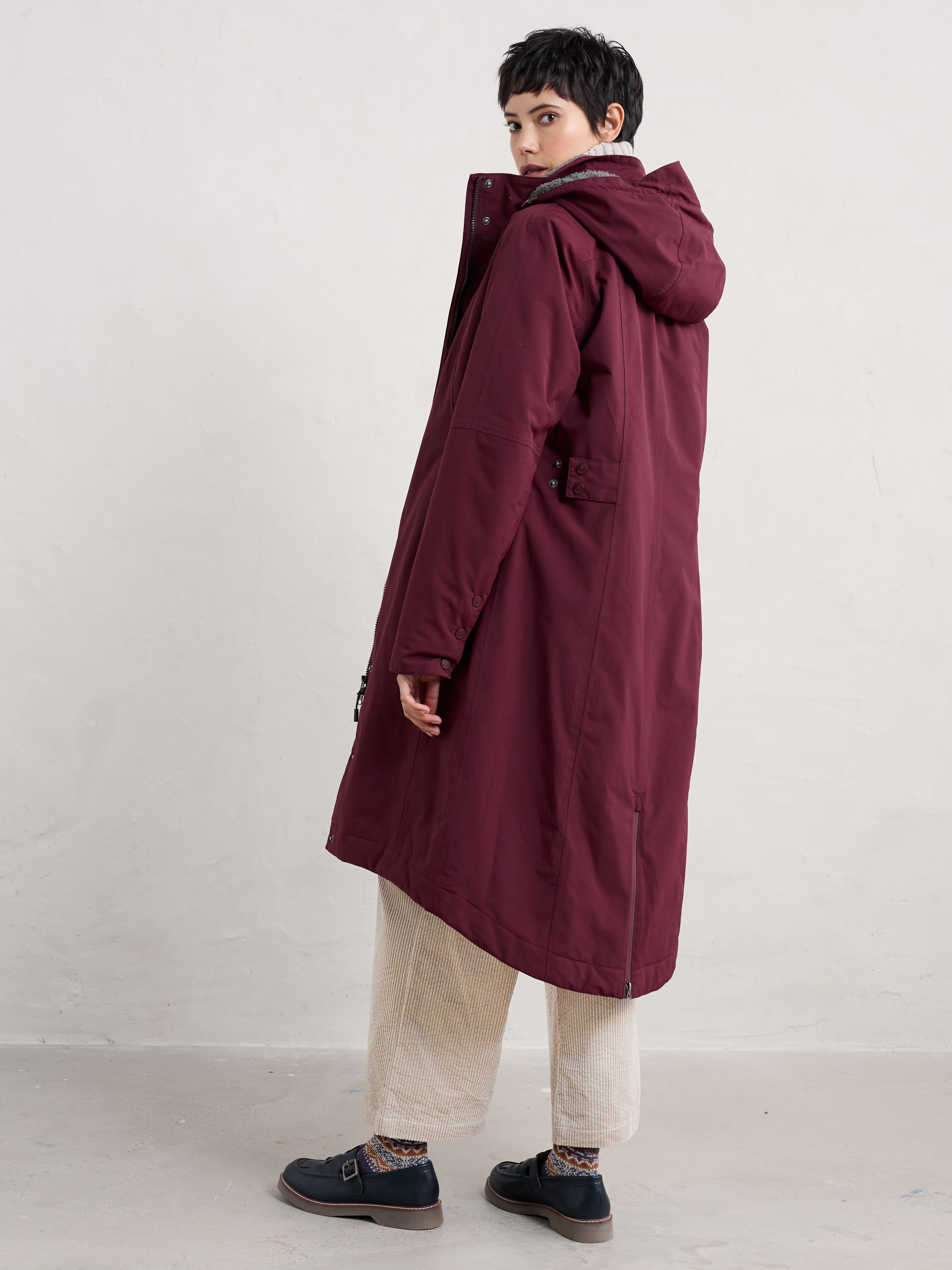 Seasalt Winter Parka Dames Janelle Bergamot back