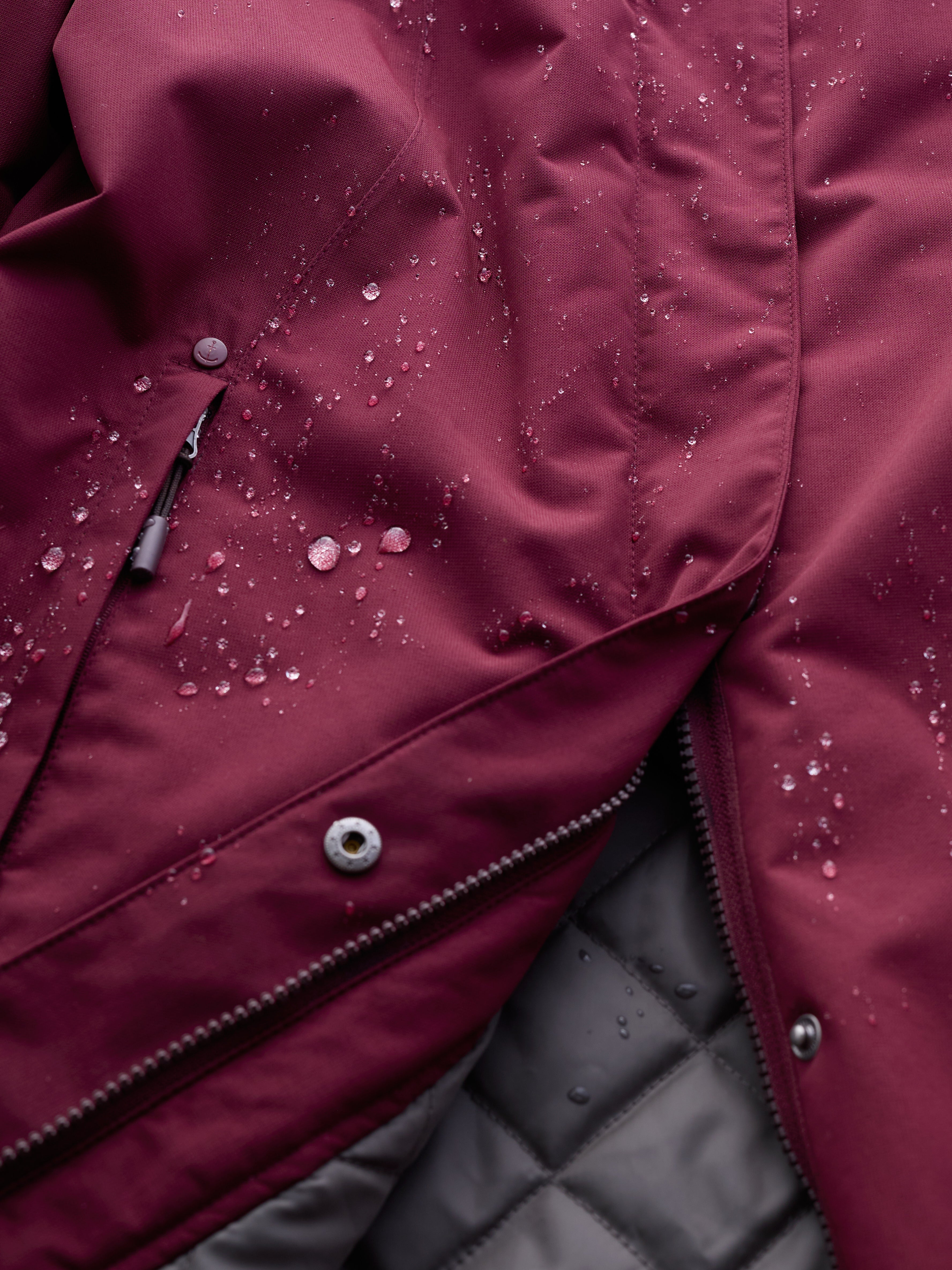 Seasalt Winter Parka Dames Janelle Bergamot detail