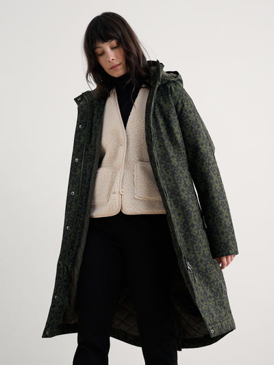 Seasalt Winter Parka Dames Janelle Clay Stamp Highland  open