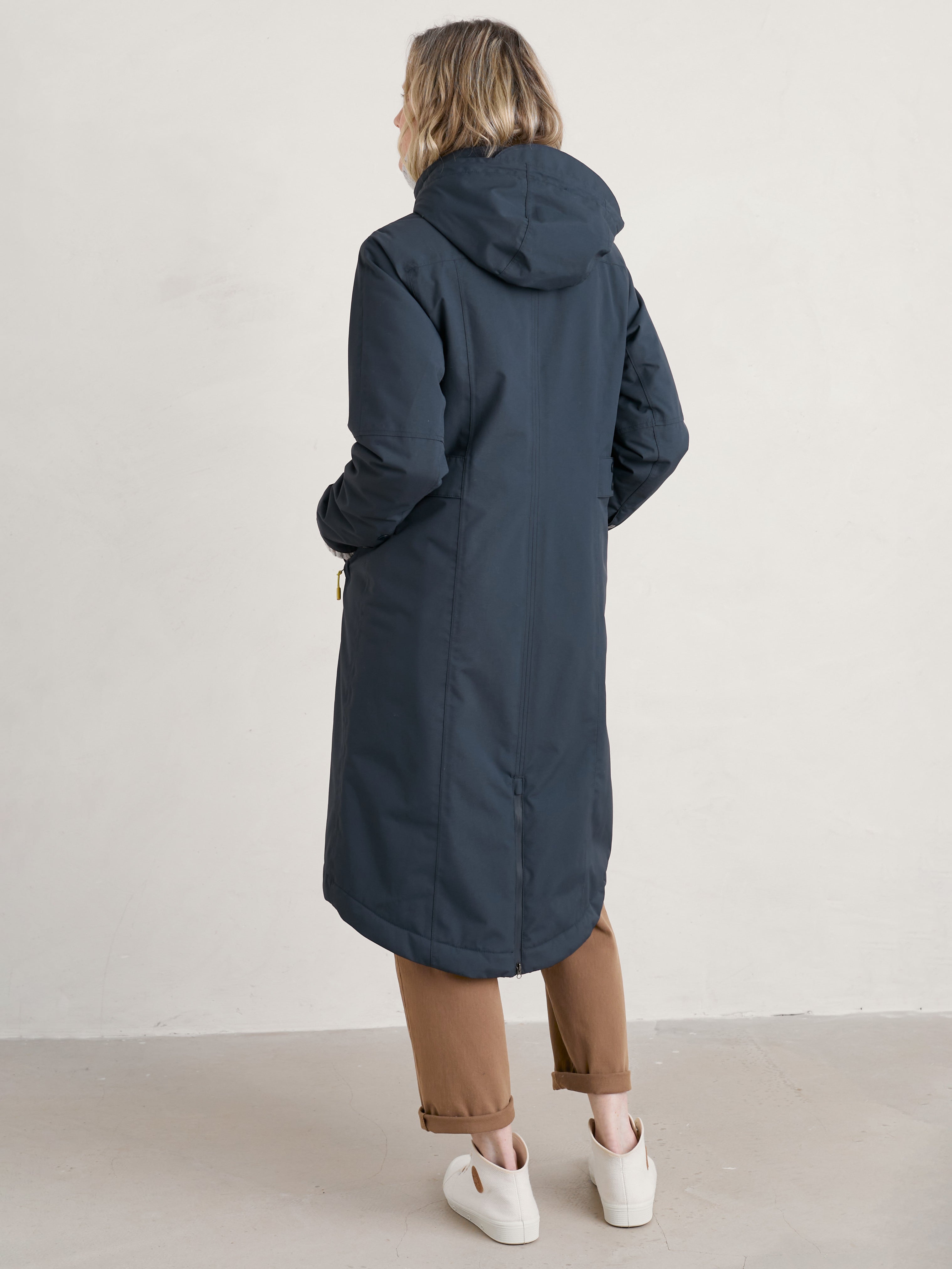 Seasalt Winter Parka Dames Janelle Donkerblauw/ Squid Ink back