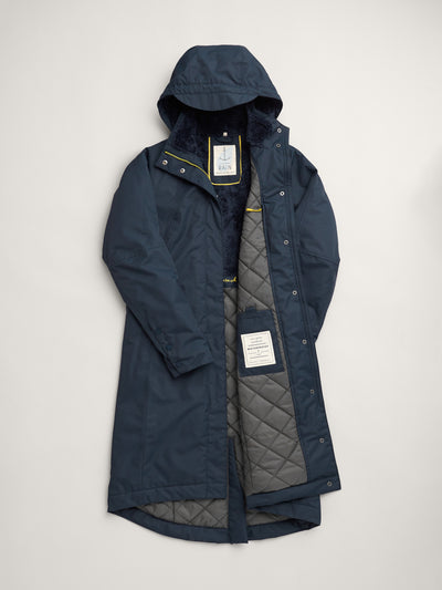 Seasalt Winter Parka Dames Janelle Donkerblauw/ Squid Ink flat