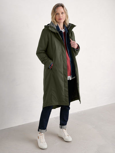 Seasalt Winter Parka Dames Janelle Woodland model