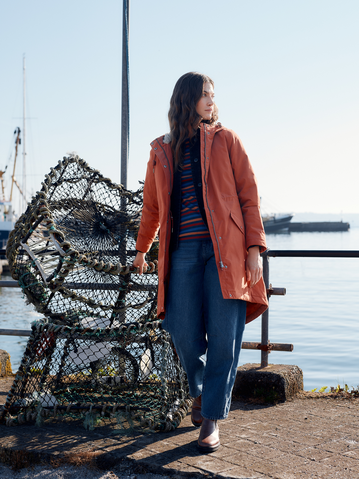 Seasalt Winter Parka Dames Plant Hunter Hazel  model voor