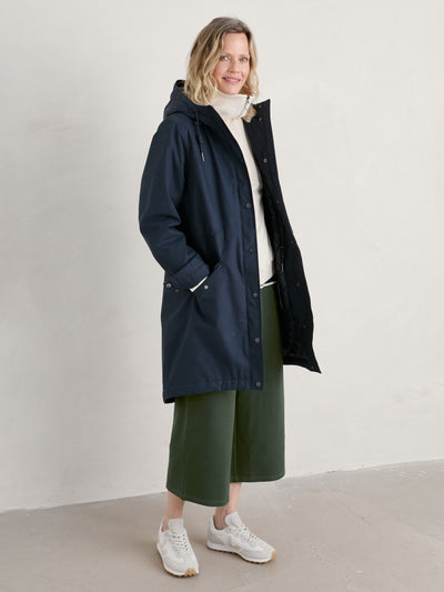 Seasalt Winter Parka Dames Plant Hunter Midnight Blauw model