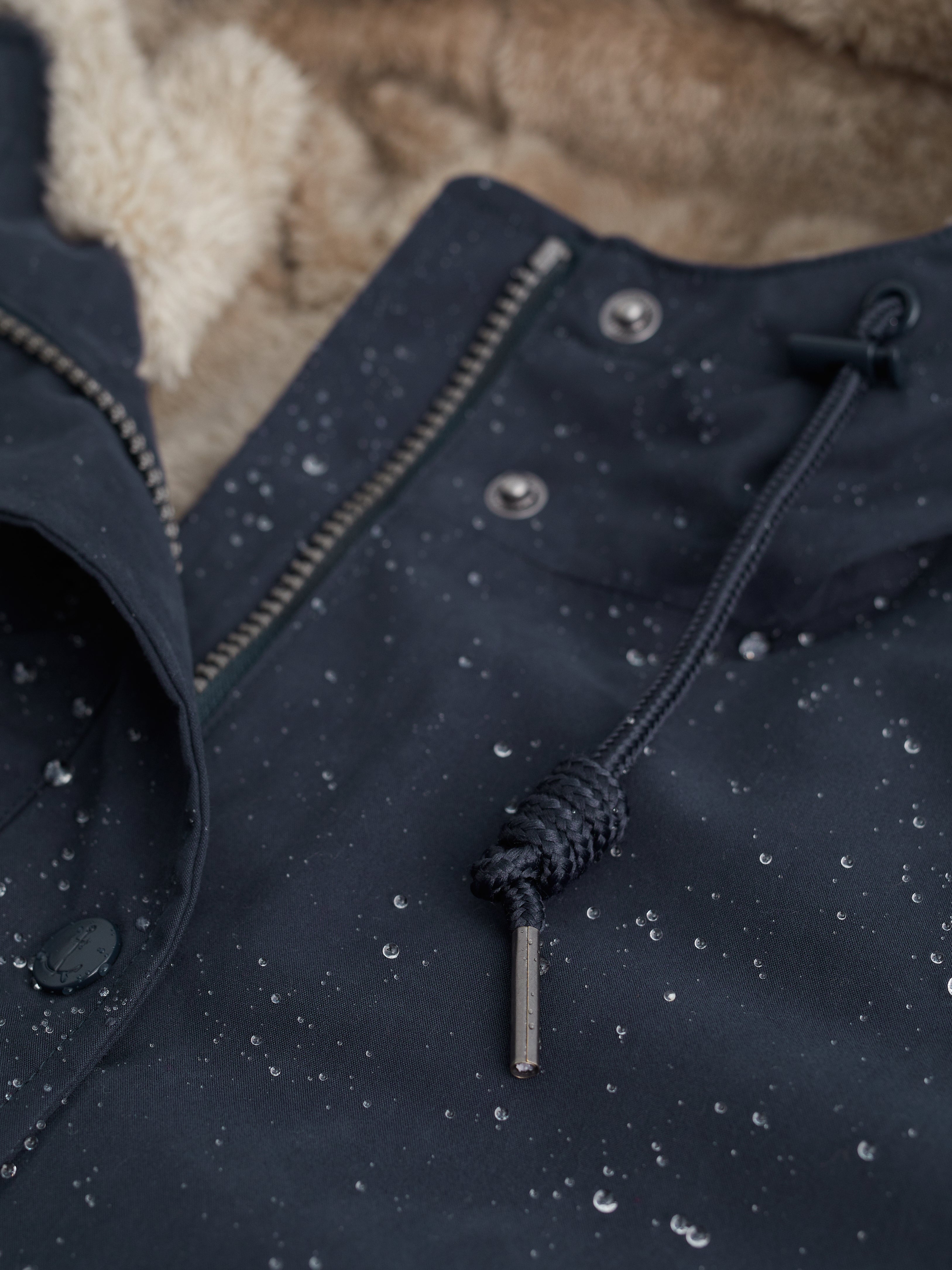 Seasalt Winter Parka Dames Plant Hunter Midnight Blauw rain