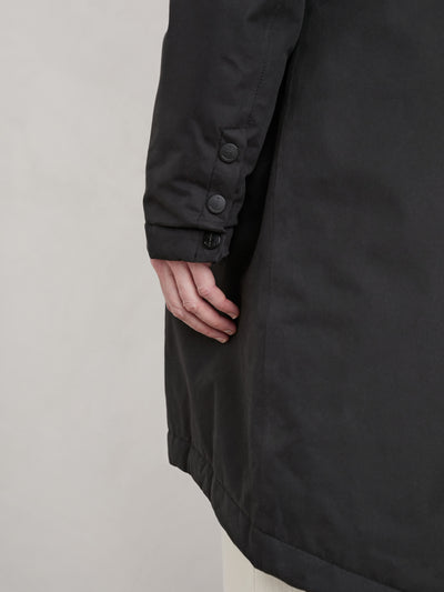Seasalt Winter Parka Dames Plant Hunter Onyx detail
