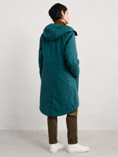 Seasalt Winter Parka Dames Plant Hunter Petrol/ Gust  back