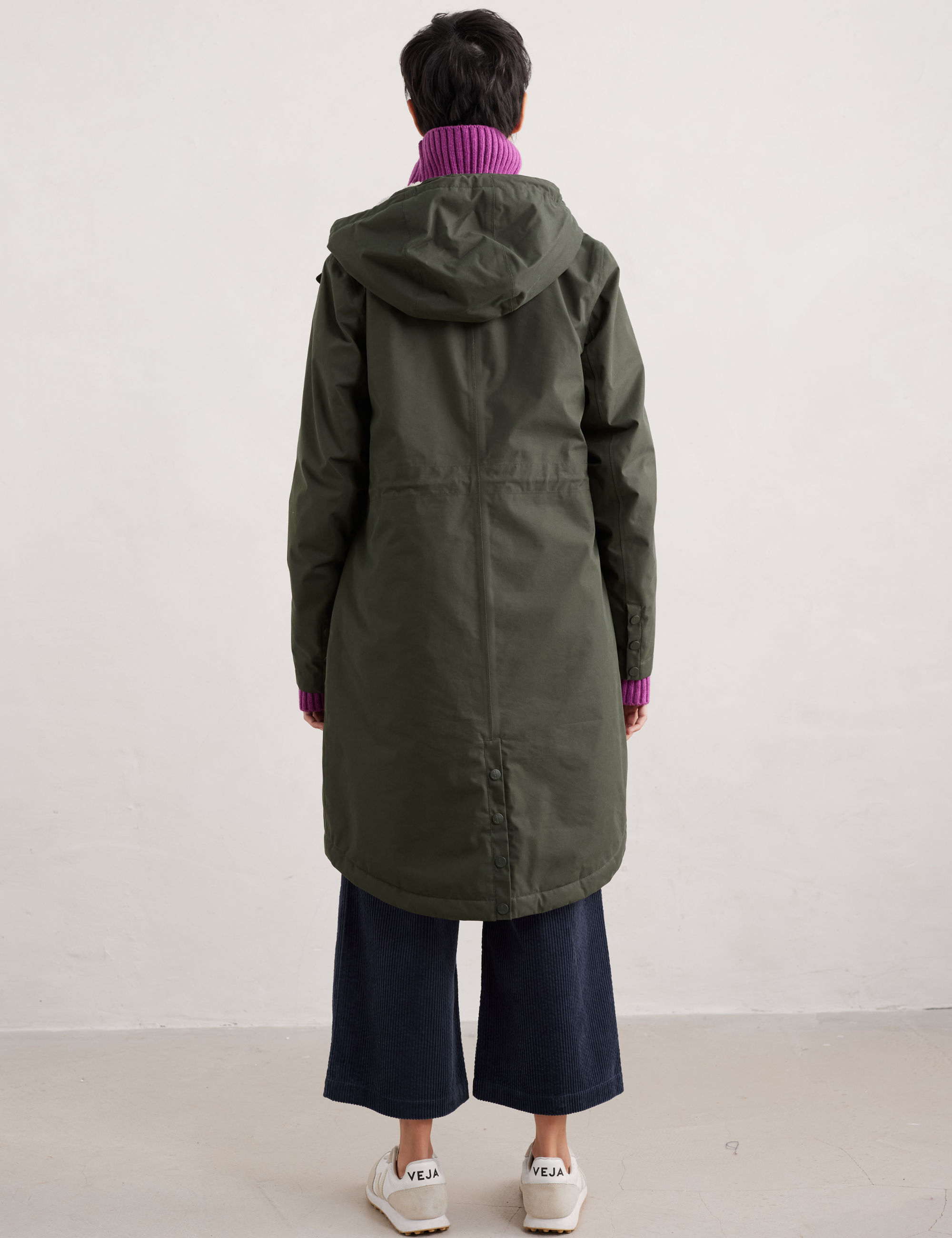 Seasalt Winter Parka Dames Plant Hunter Woodland back