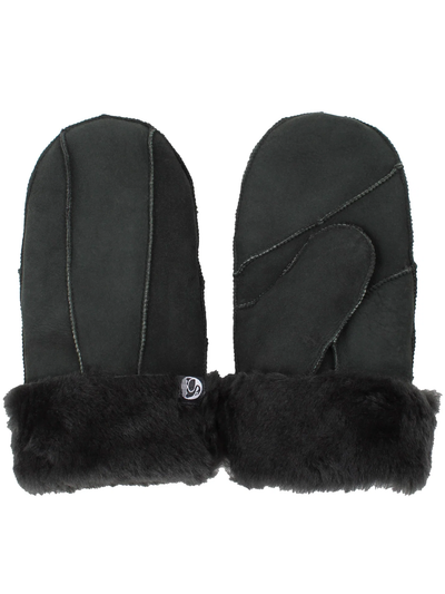 Sheepskin Gloves Blackish Green warm