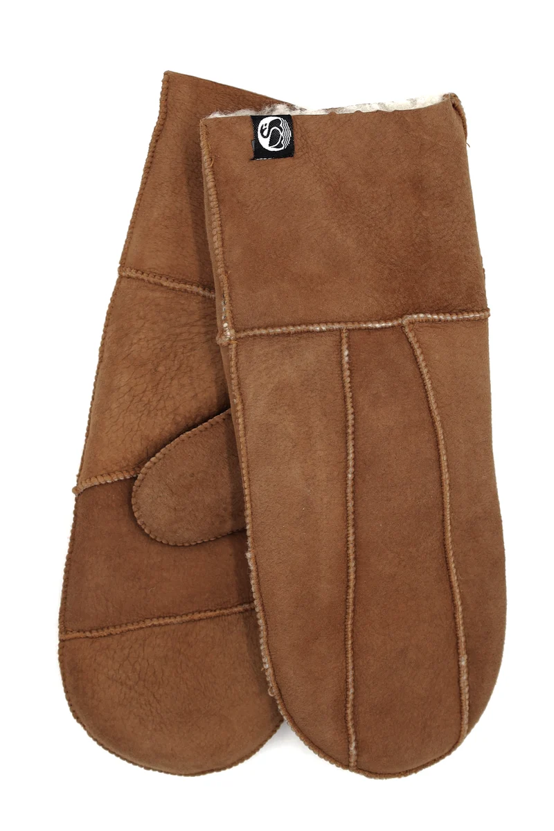 Sheepskin Gloves Dark Brown