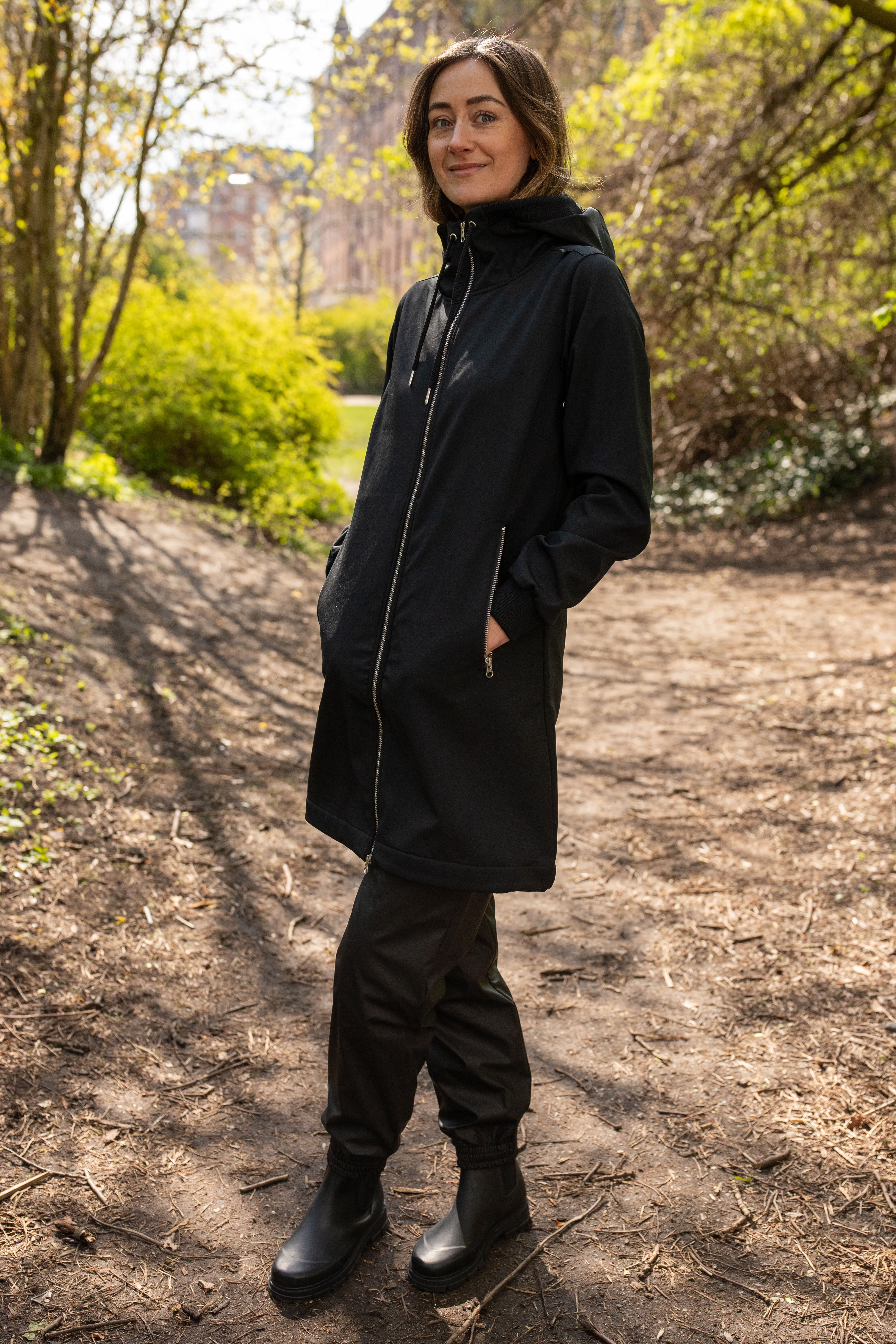 Softshell Regenjas  Black