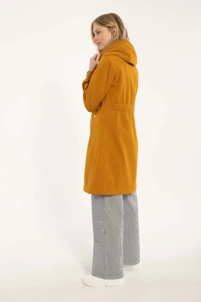 Softshell Regenjas Danejane Mustard zijkant