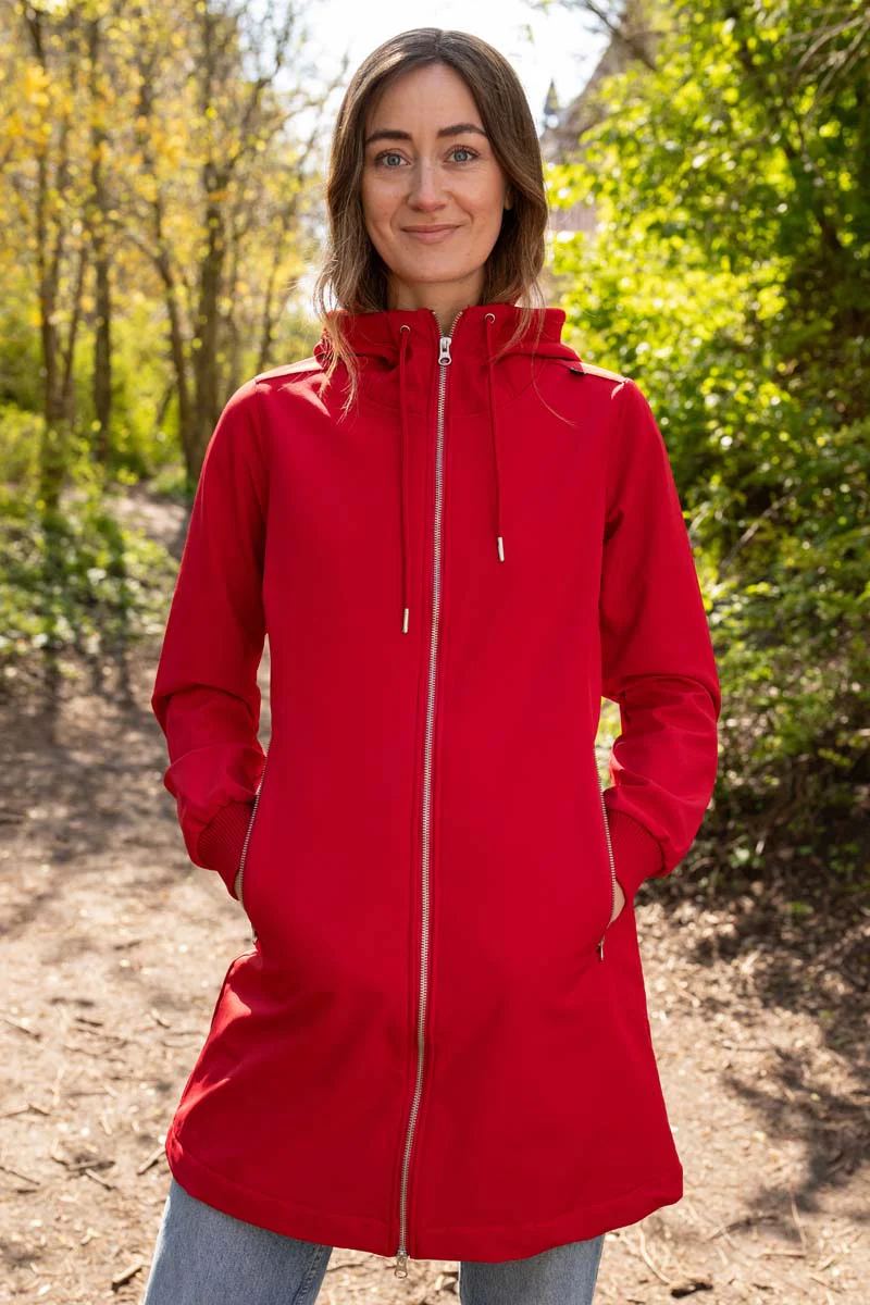 Softshell Regenjas Danejane Red