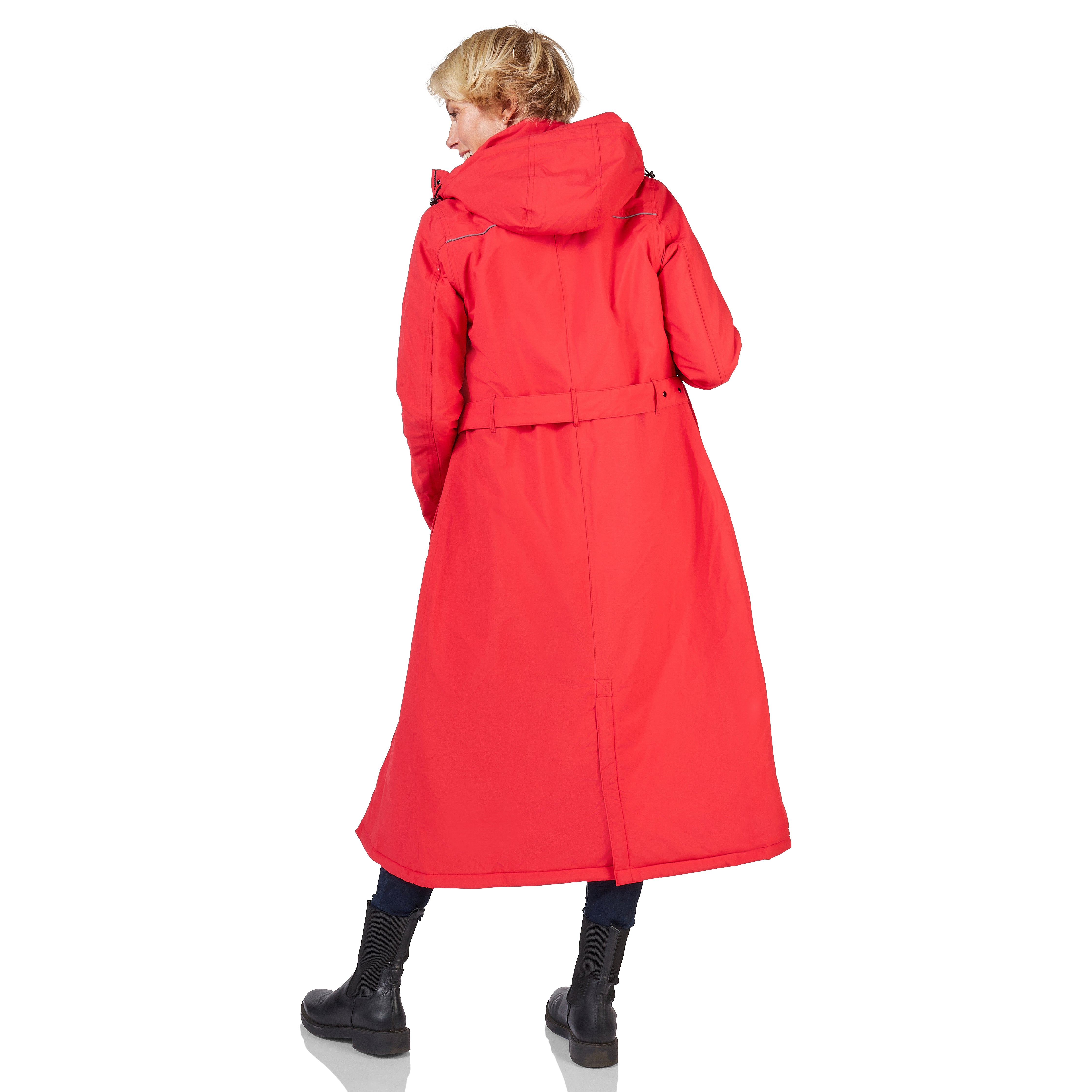 Happy Rainy Days Extra Long Raincoat Quilted Toronto Red 