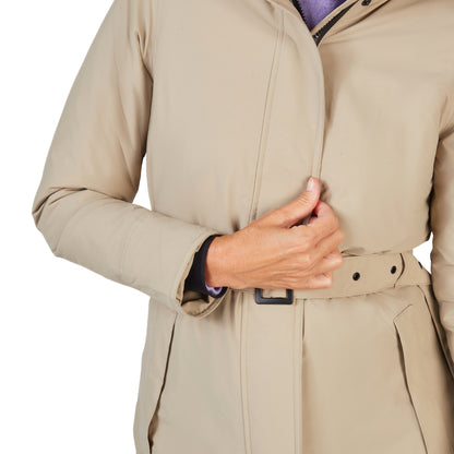 Happy Rainy Days Extra Long Raincoat Quilted Toronto Beige 