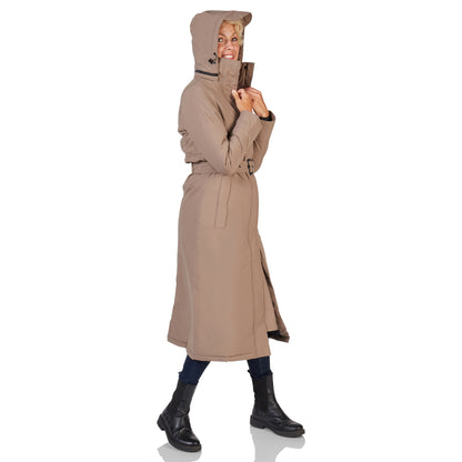 Happy Rainy Days Extra Long Raincoat Quilted Toronto Beige 