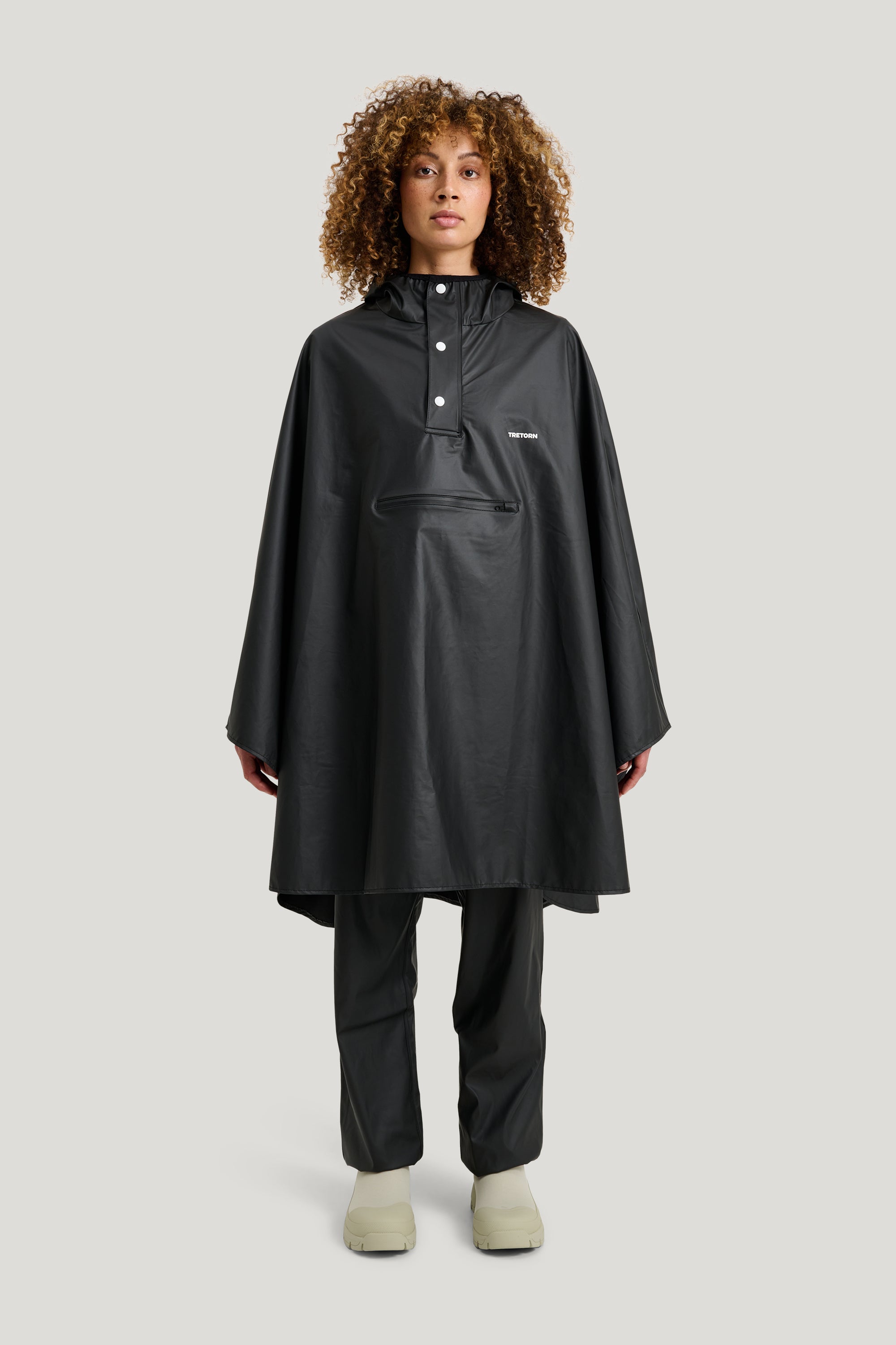 Tretorn Light Rain Poncho zwart 