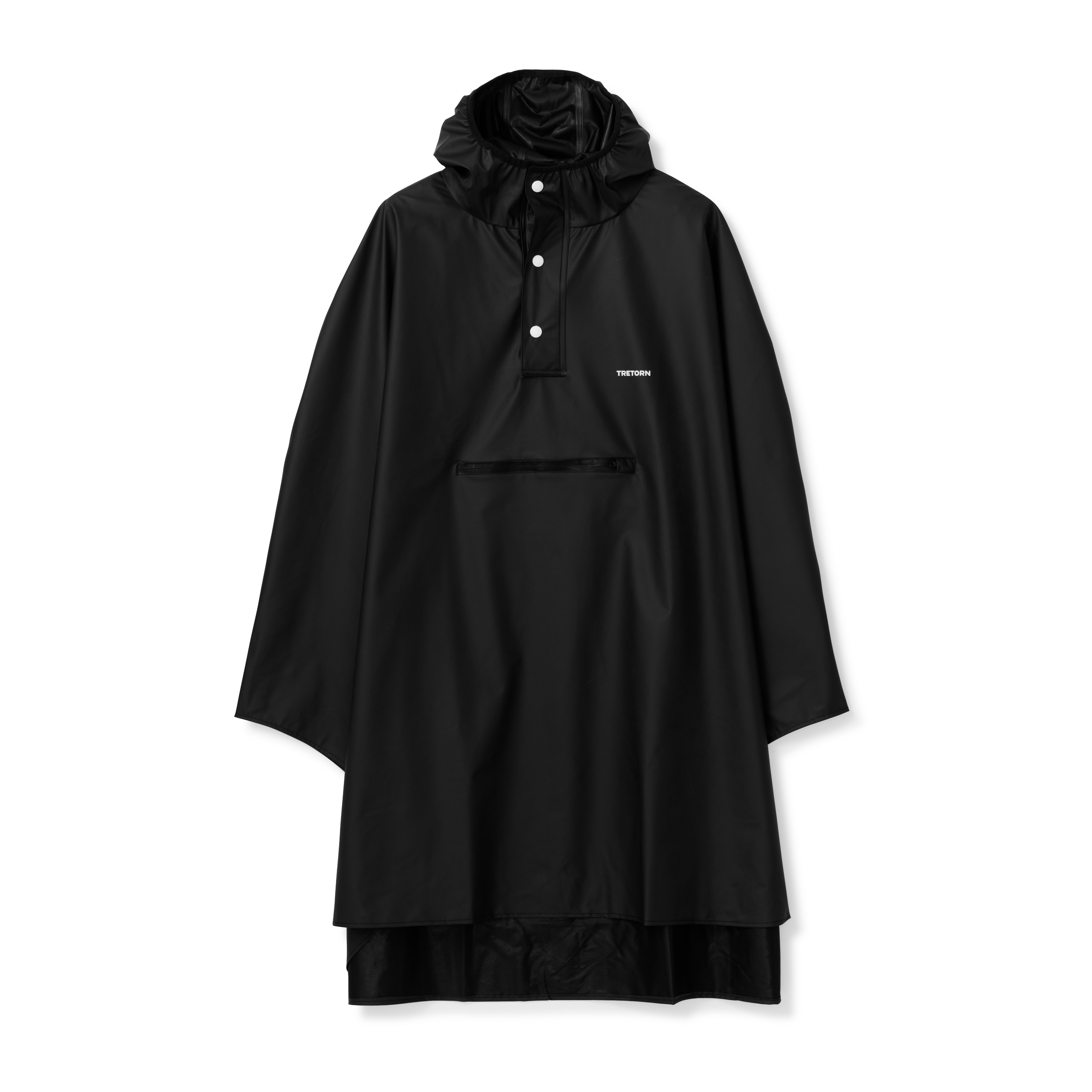 Tretorn Light Rain Poncho zwart  front