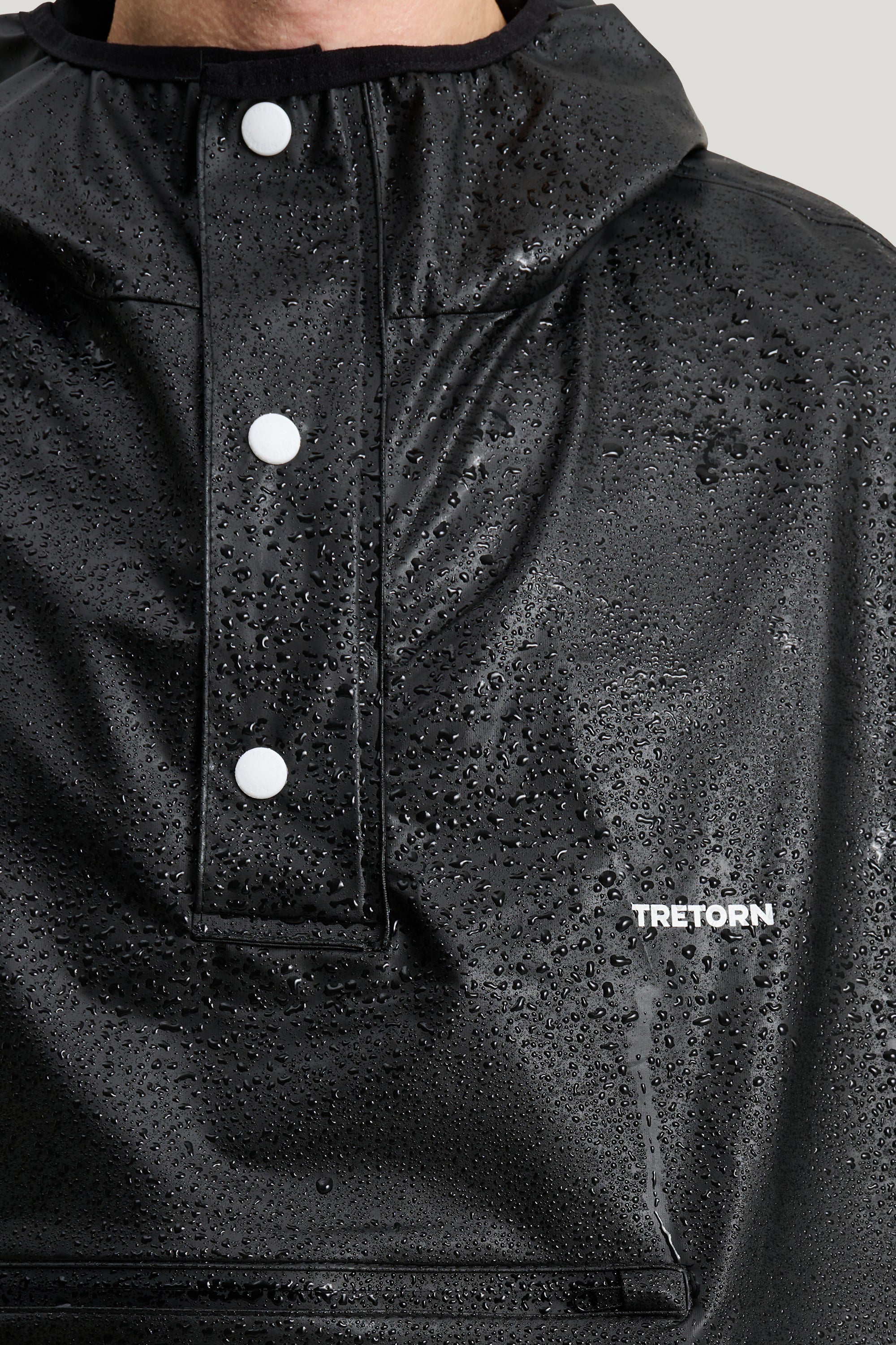Tretorn Light Rain Poncho zwart man rain