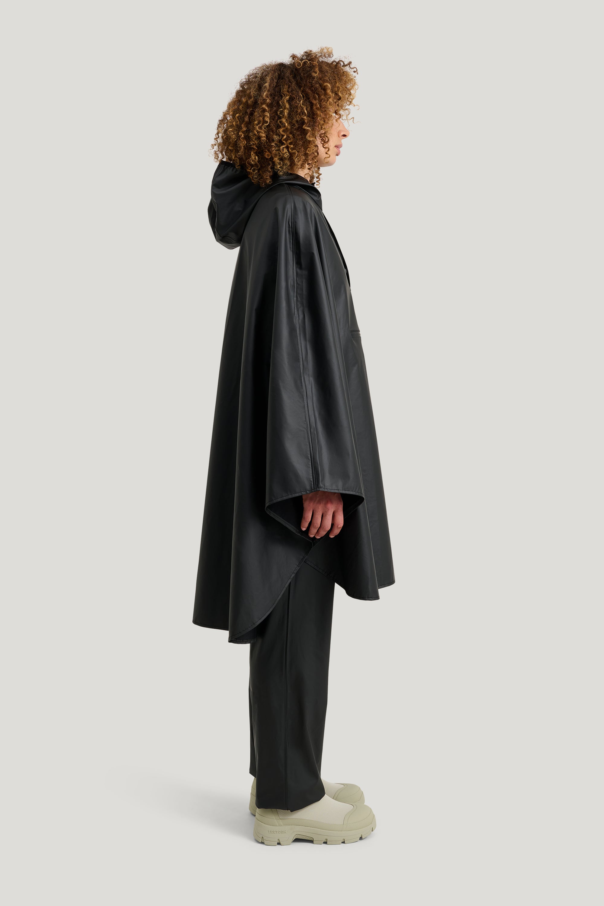 Tretorn Light Rain Poncho zwart side