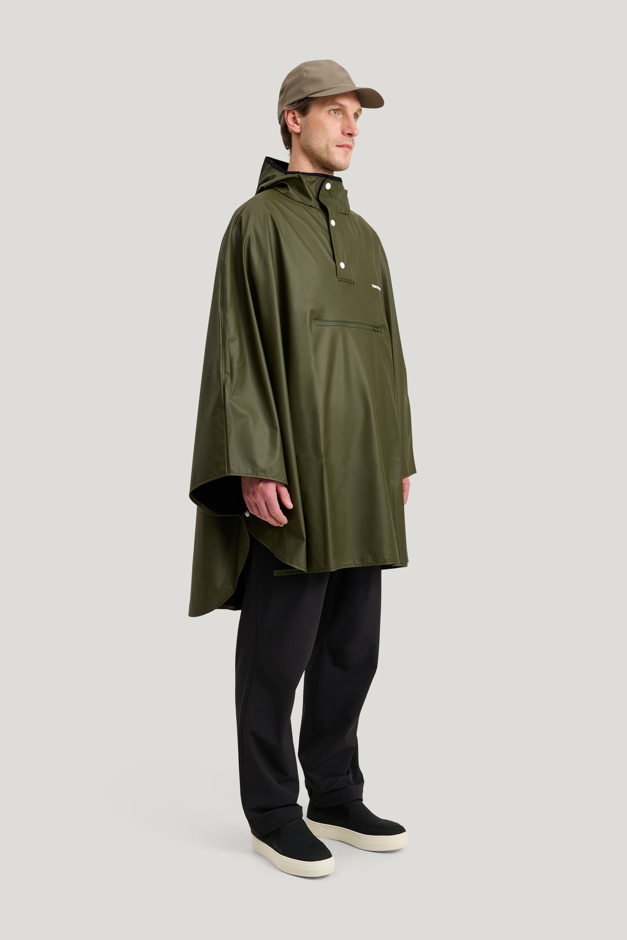 Tretorn PU Light Poncho Onesize Green man zij