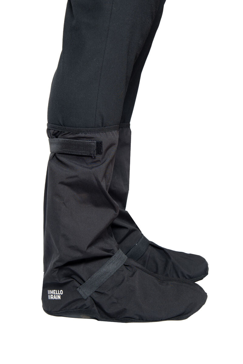 Bike boots Hello Rain zwart – zijaanzicht