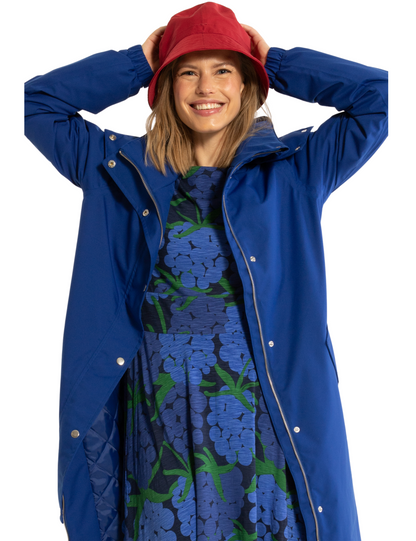 Danefae Winter Raincoat Ladies Danebornholm Steel Blue 