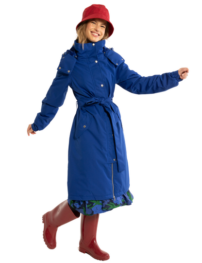 Danefae Winter Raincoat Ladies Danebornholm Steel Blue 