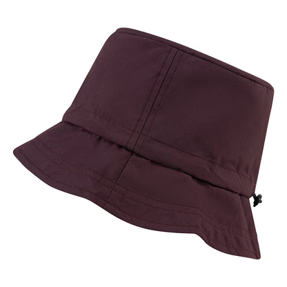 Happy Rainy Days rain hat foldable dark red