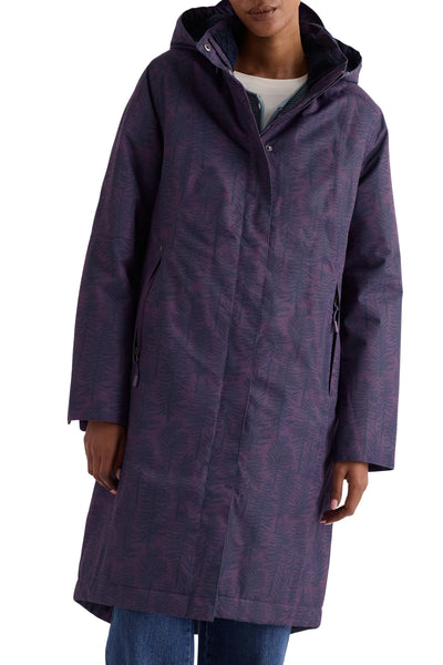 Seasalt Winter Parka Damen Janelle Birch Forest Loganberry