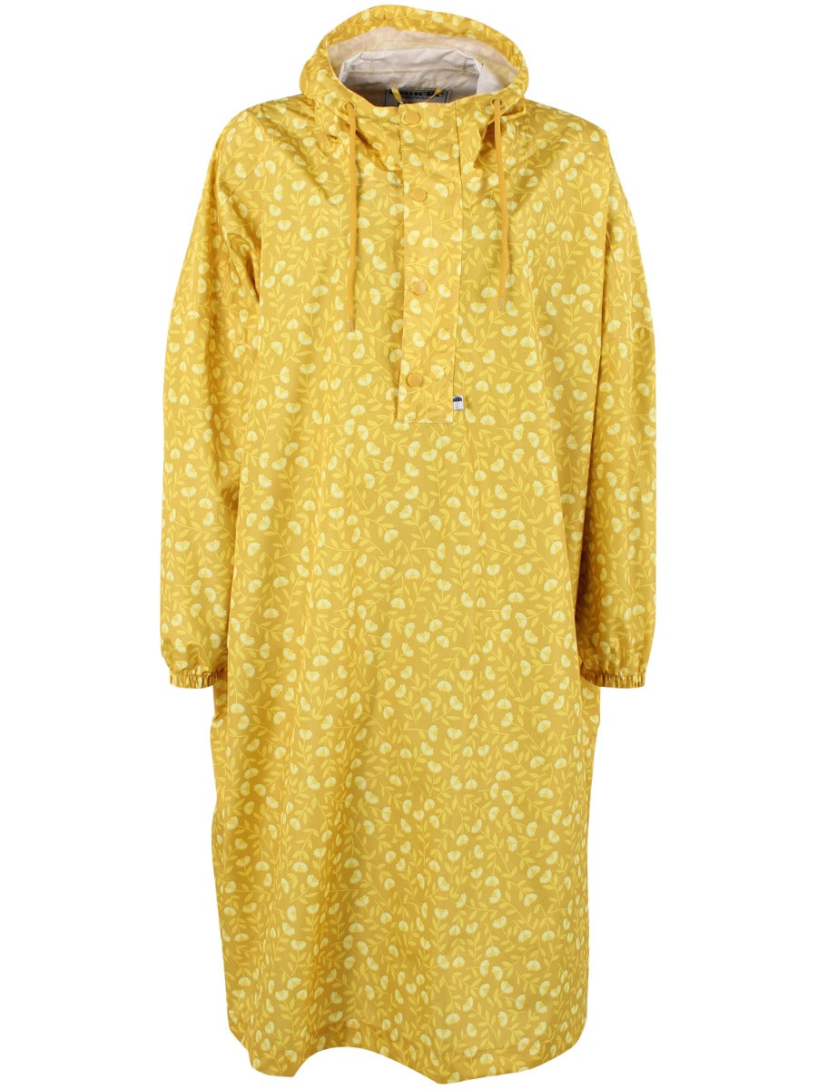 Danedream Drops Poncho Dark Yellow Fleuri