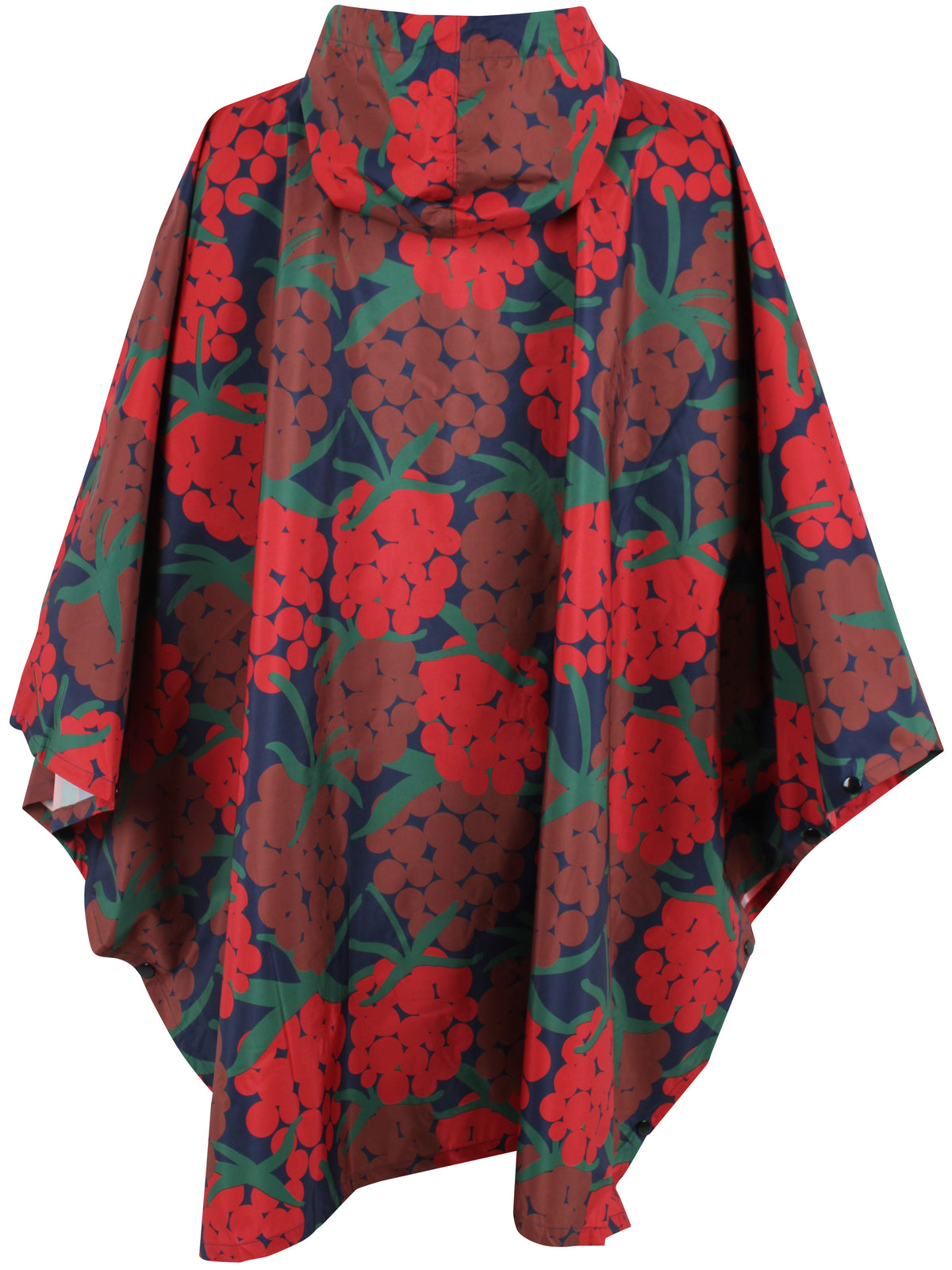 Danefæ Danepackit opvouwbare regenponcho donkerrood Maxiberry – productfoto 11