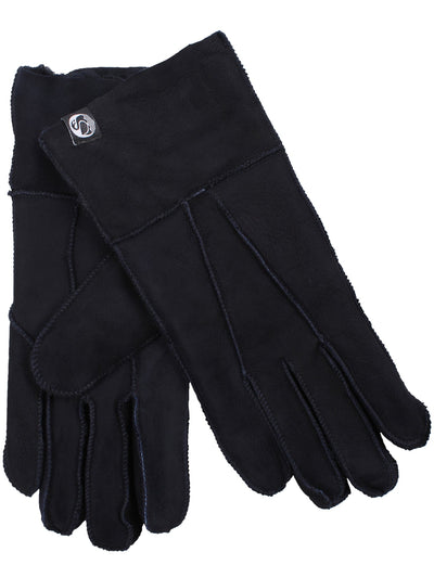 Danefæ No Waste Sheepskin Finger Gloves in donkerblauw