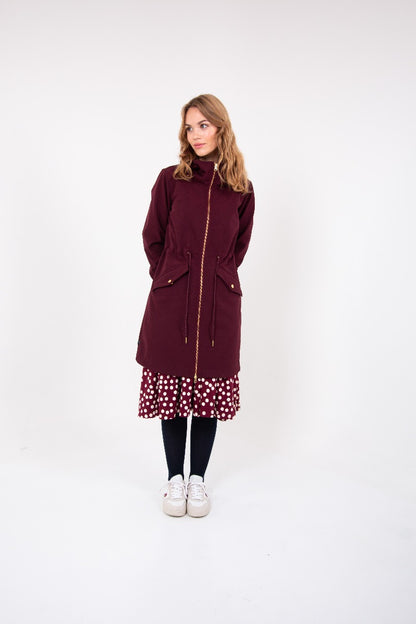 Danefae-Softshell-Regenjas-Dames-Bordeaux-Marianne-model