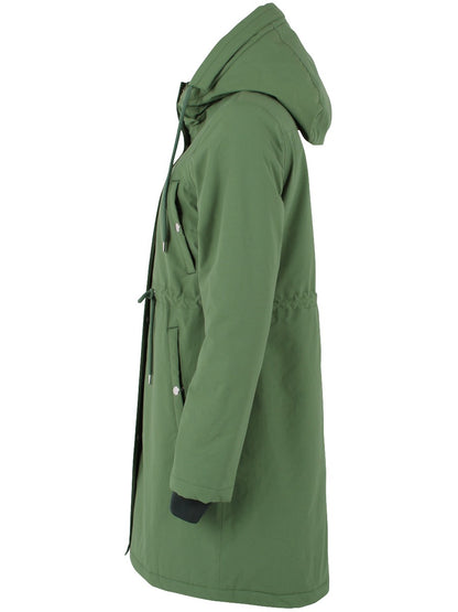 Danefae-Winter-Regenjas-Dames-Danenora-groen-zij