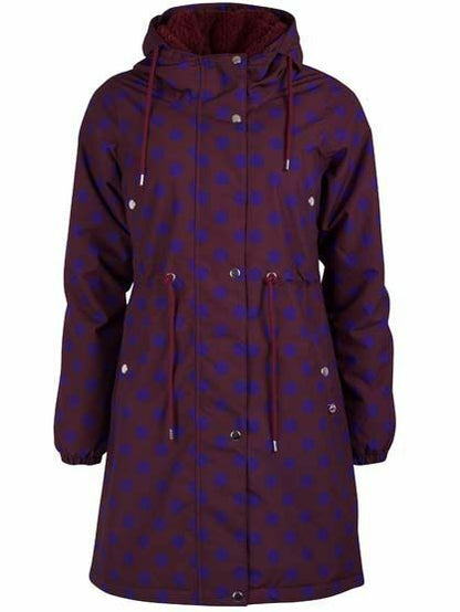 Danefae-Winterparka-Dames-Flora-Bordeaux-Stip-voor