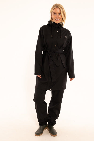 Danefae Regenmantel Damen Danerainlover Schwarz