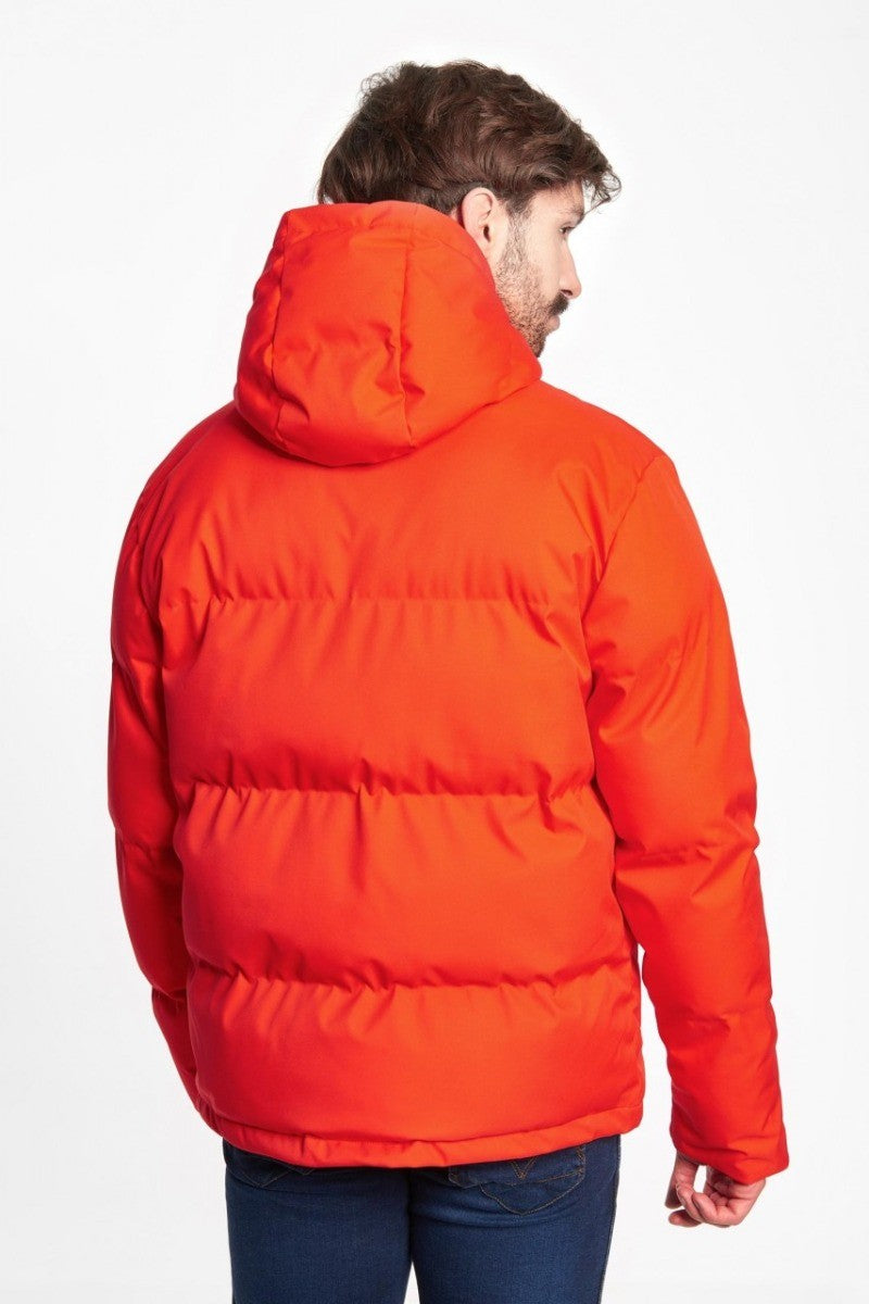 Derbe Winterjacke Herren Orange Rot Herd S - Main Image