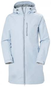 Helly Hansen Winter Raincoat Women W Long Belfast Light Blue-XS 