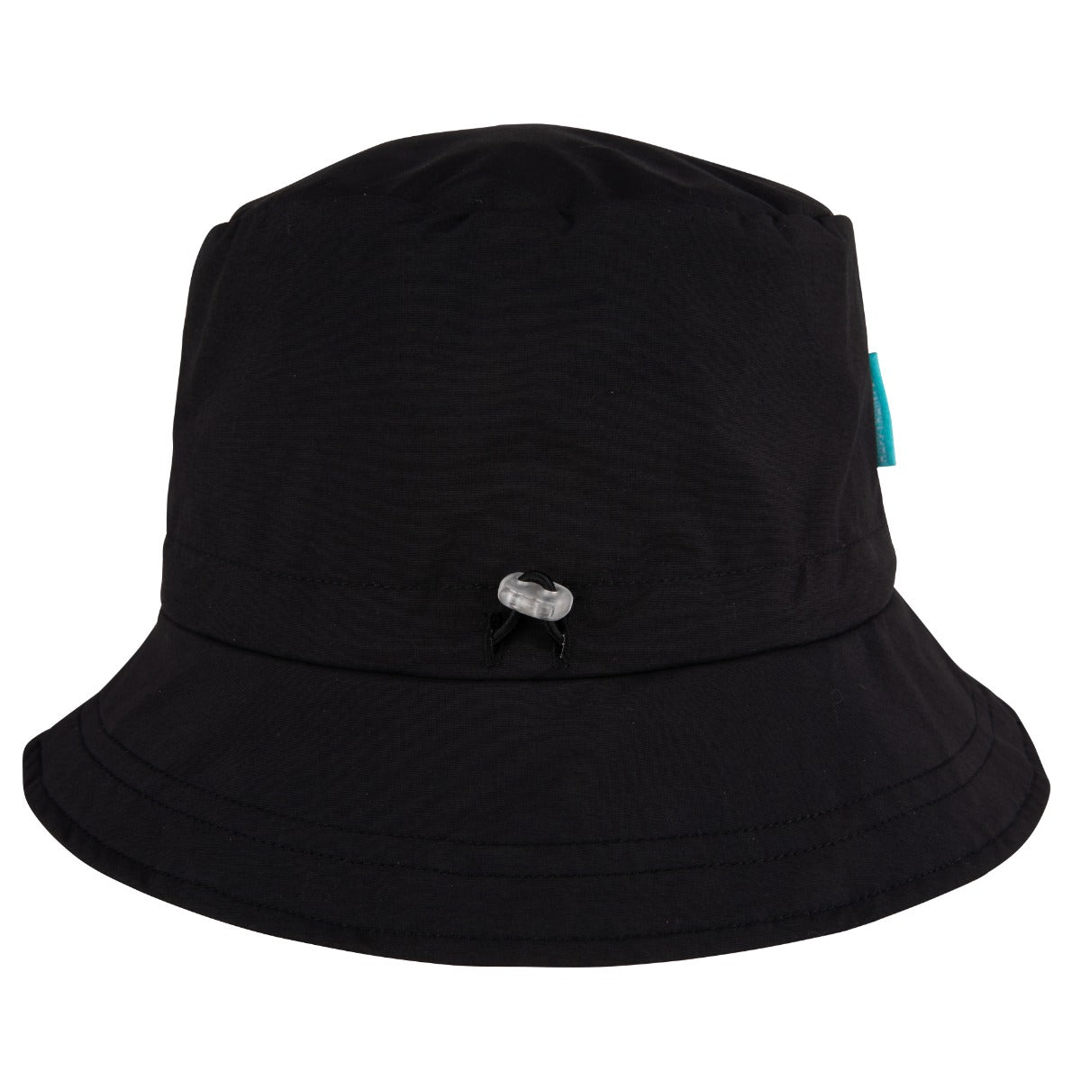 Happy Rainy Days Rain Hat Foldable Black 