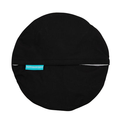 Happy Rainy Days Rain Hat Foldable Black 