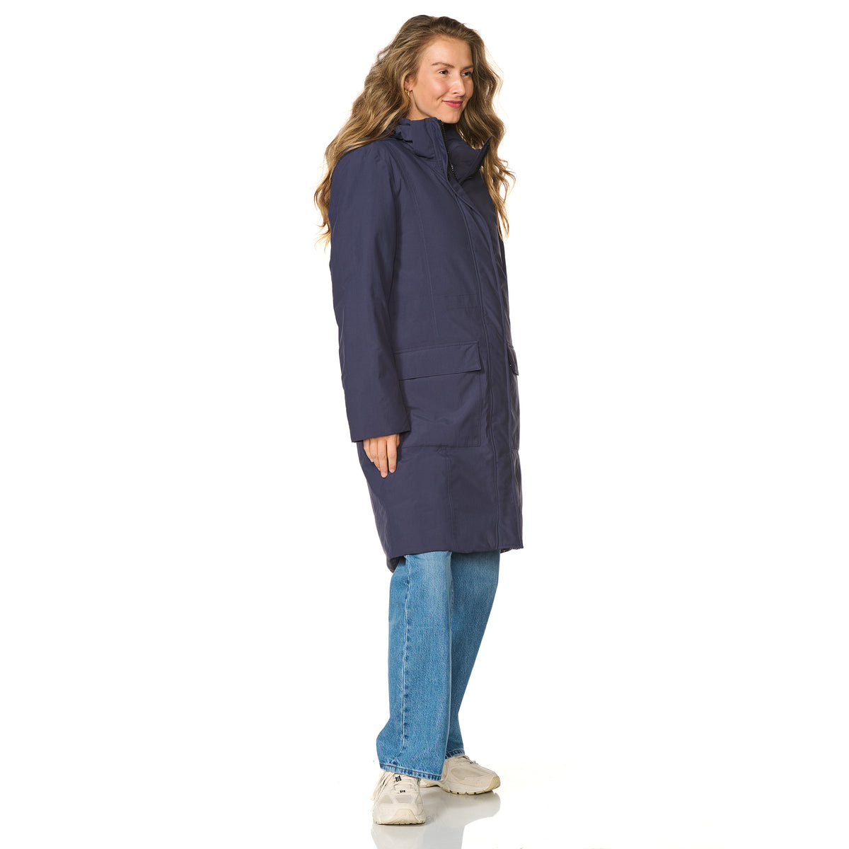 Happy Rainy Days Aspen winterregenjas navy – achteraanzicht