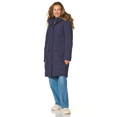 Happy Rainy Days Aspen winterregenjas navy – vooraanzicht