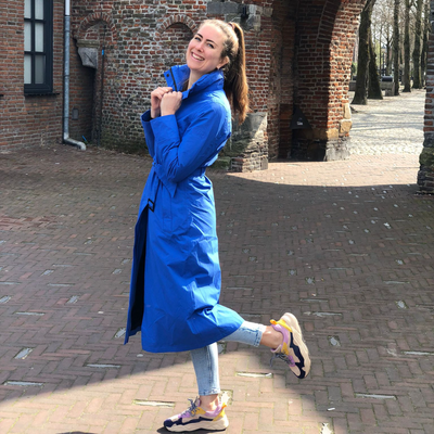 Happy Rainy Days Extra Lange Regenjas Montreal Royal Blue