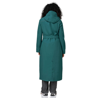 Happy Rainy Days Montreal Teal stijlvolle dames regenjas