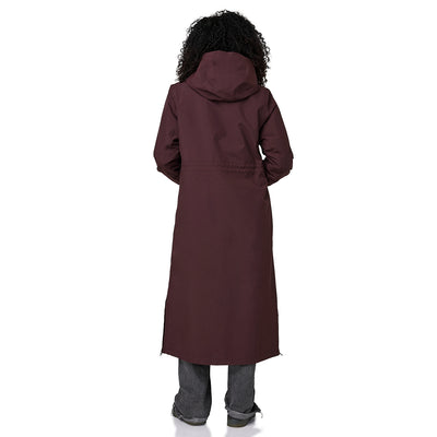 Happy Rainy Days Paris Burgandy lange dames regenjas